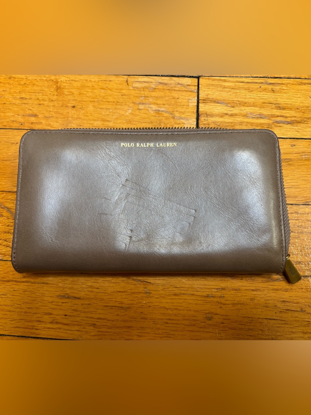 Polo Ralph Lauren Leather Zip Around Wallet